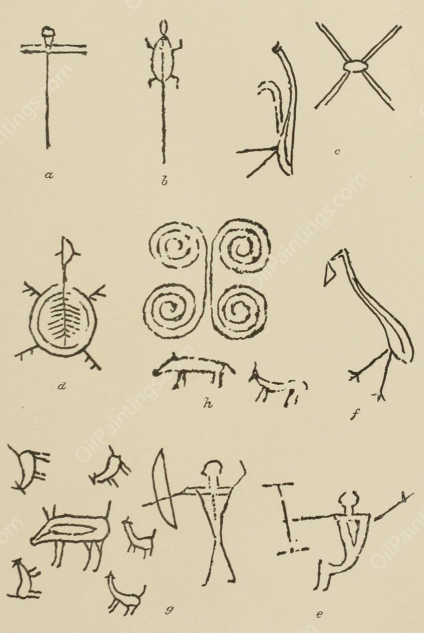 Pictures on Dotaku, Japan  by Garrick Mallery - Hand-Painted Oil Painting Reproduction