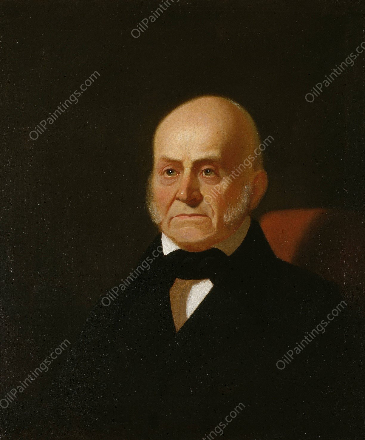 John Quincy Adams by George Caleb Bingham - Hand-Painted Oil Painting Reproduction