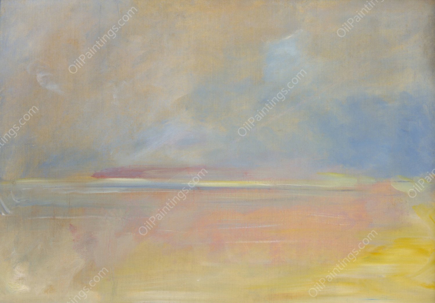 Landscape Background 4  by George Catlin - Hand-Painted Oil Painting Reproduction