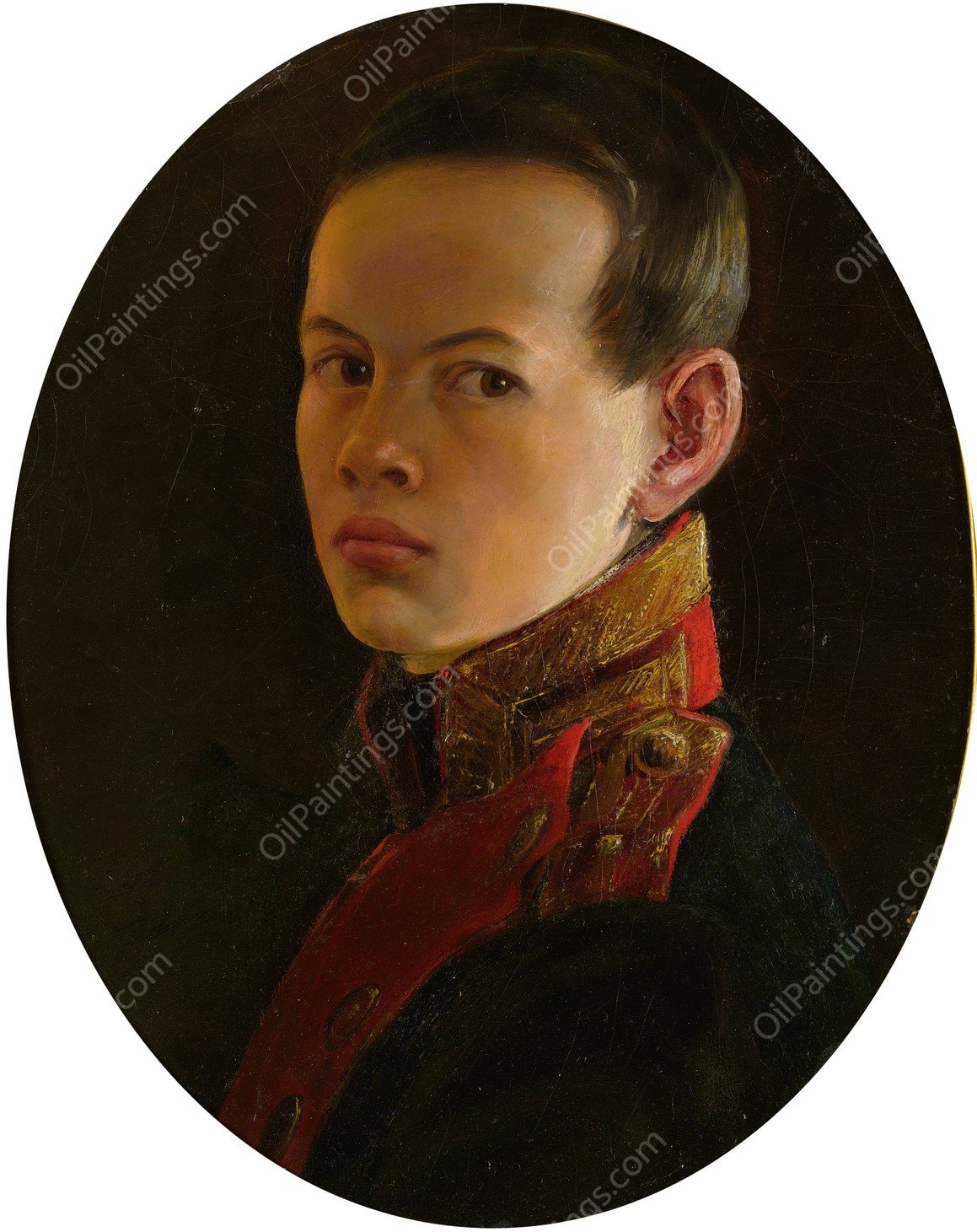 Portrait Of Alexander II As A Boy  by George Dawe - Hand-Painted Oil Painting Reproduction