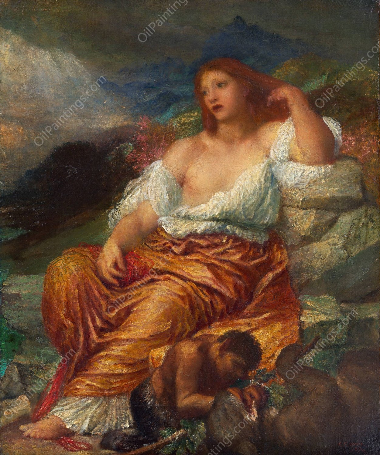 Ariadne  by George Frederic Watts - Hand-Painted Oil Painting Reproduction