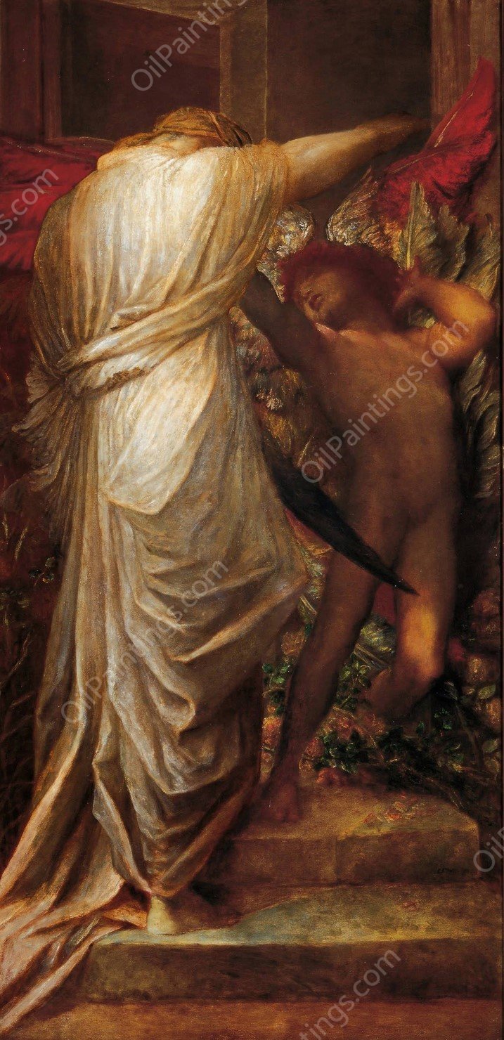 Love and Death  by George Frederic Watts - Hand-Painted Oil Painting Reproduction