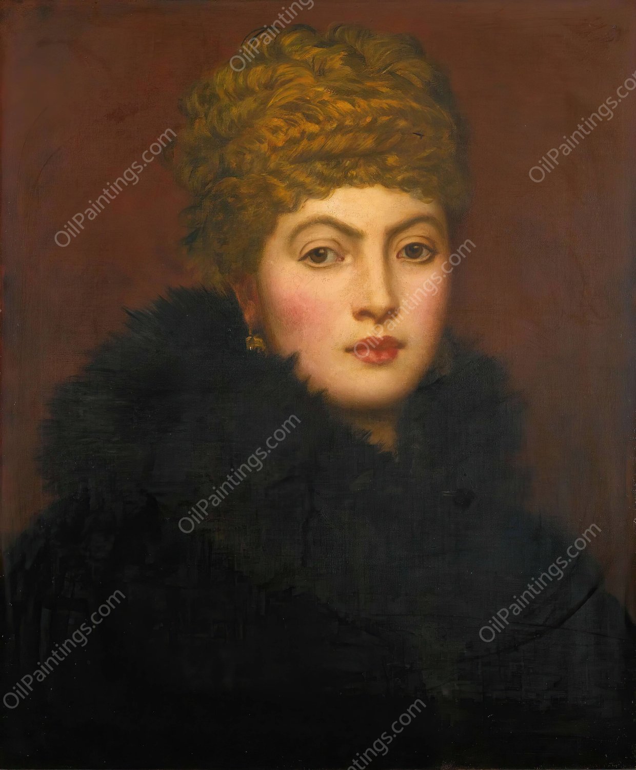 Portrait Of Mrs Fitzmaurice by George Frederic Watts - Hand-Painted Oil Painting Reproduction