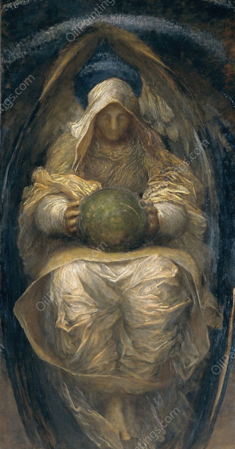 The All-Pervading  by George Frederic Watts - Hand-Painted Oil Painting Reproduction
