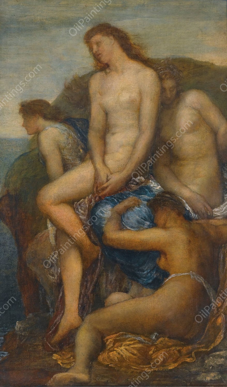 Watching For The Return Of Theseus by George Frederic Watts - Hand-Painted Oil Painting Reproduction