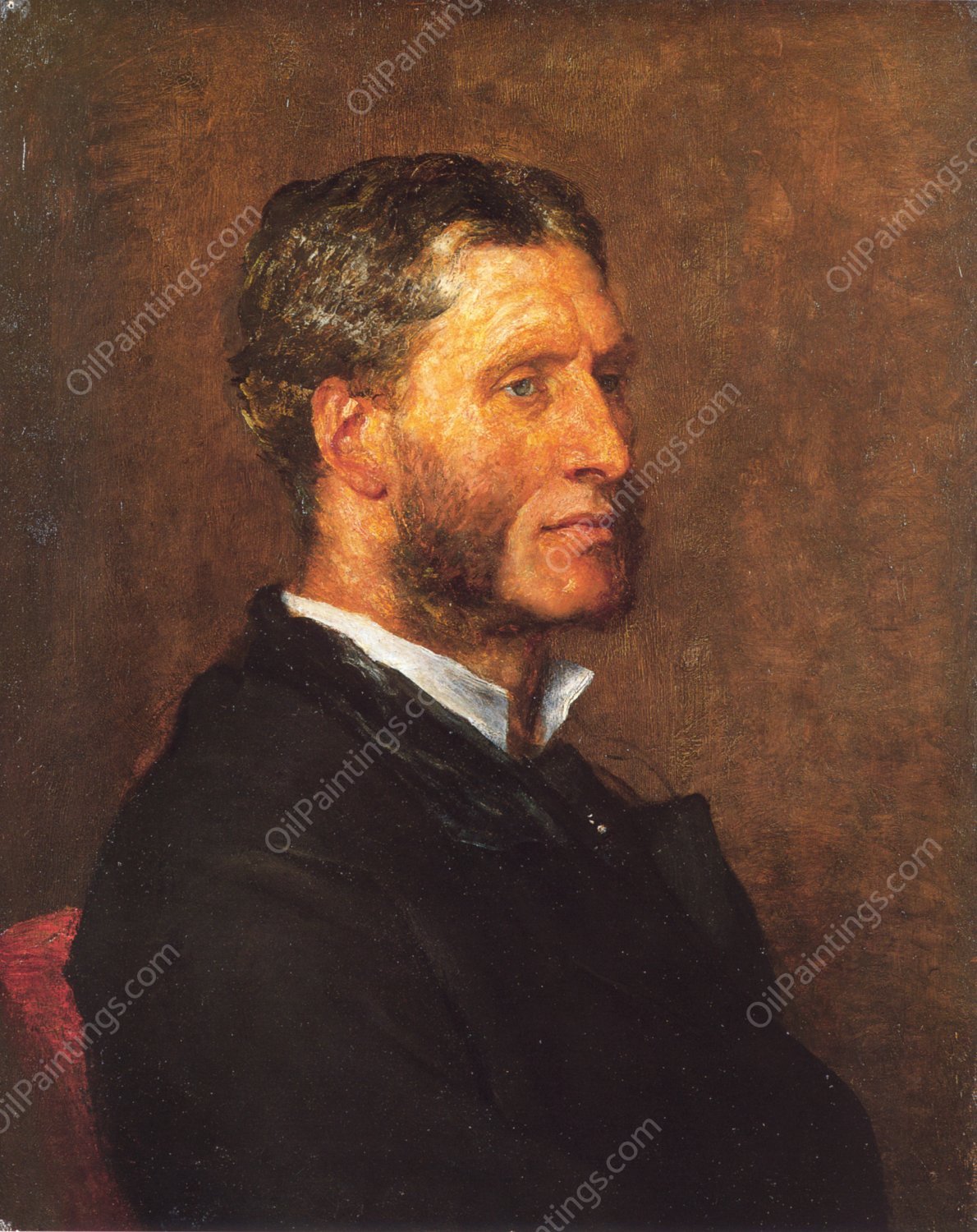 Matthew Arnold by George Frederick Watts - Hand-Painted Oil Painting Reproduction