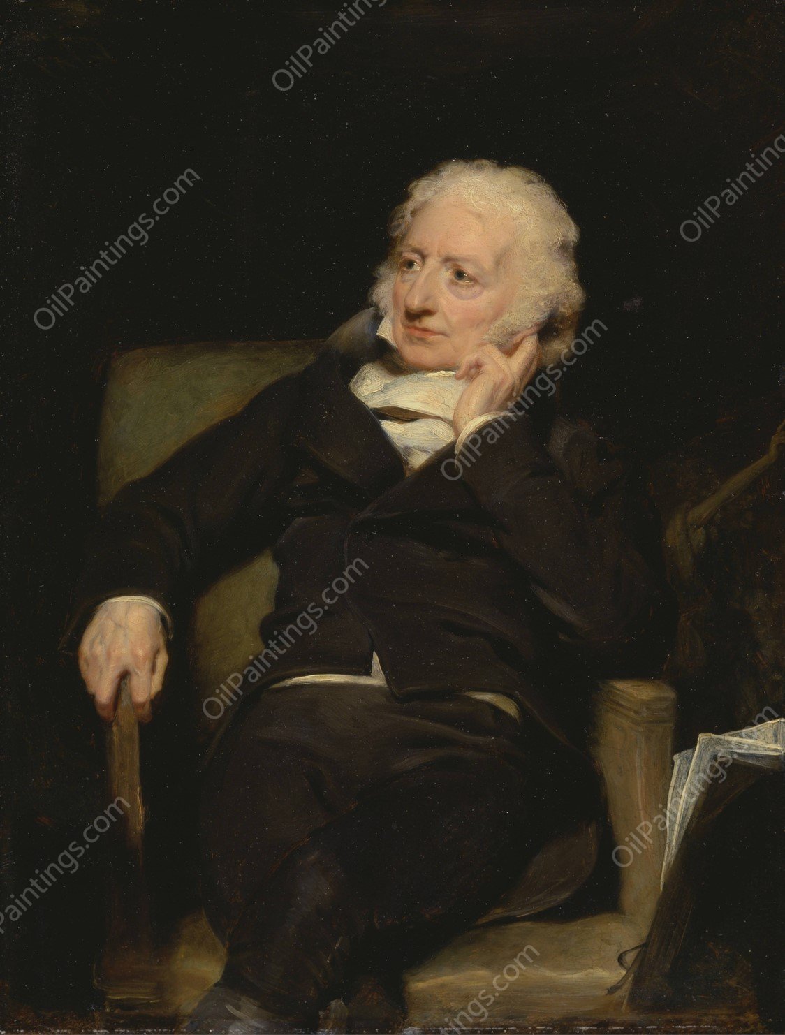 Henry Fuseli by George Henry Harlow - Hand-Painted Oil Painting Reproduction