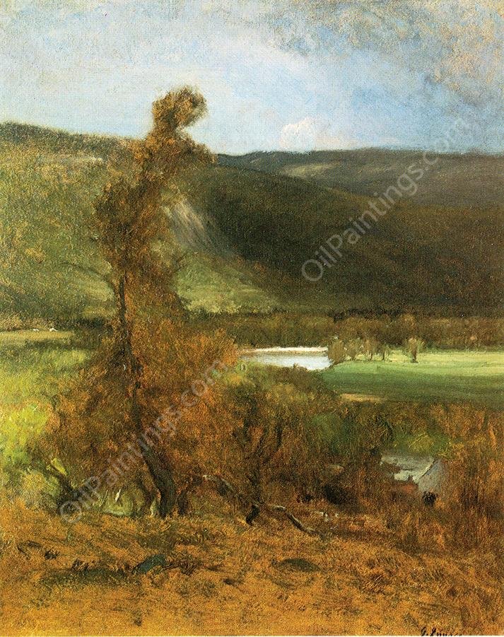 l Vacher by George Inness - Hand-Painted Oil Painting Reproduction