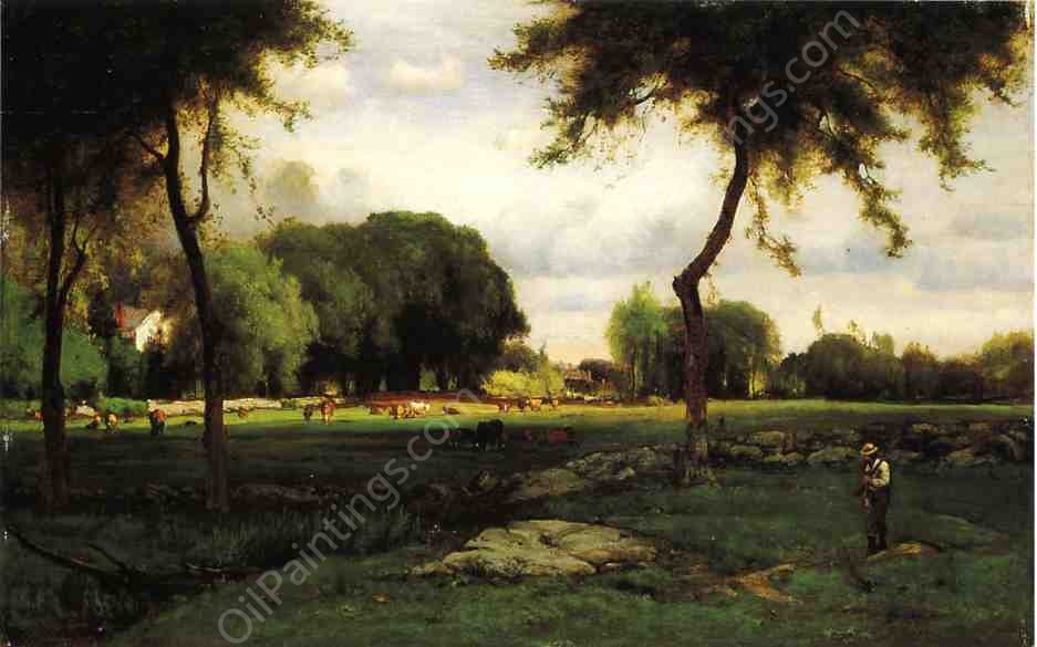Montclair Evening by George Inness - Hand-Painted Oil Painting Reproduction