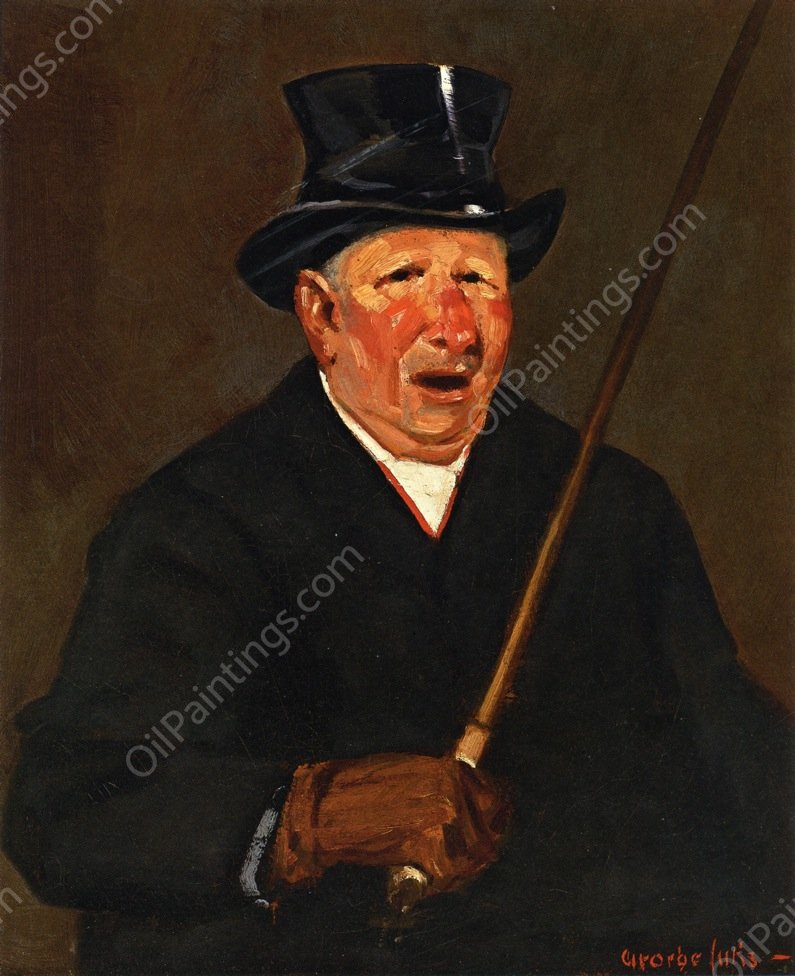 The Cabby by George Luks - Hand-Painted Oil Painting Reproduction