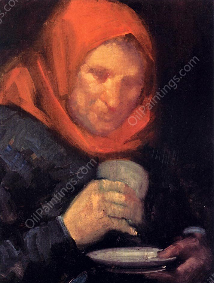 The Countess by George Luks - Hand-Painted Oil Painting Reproduction