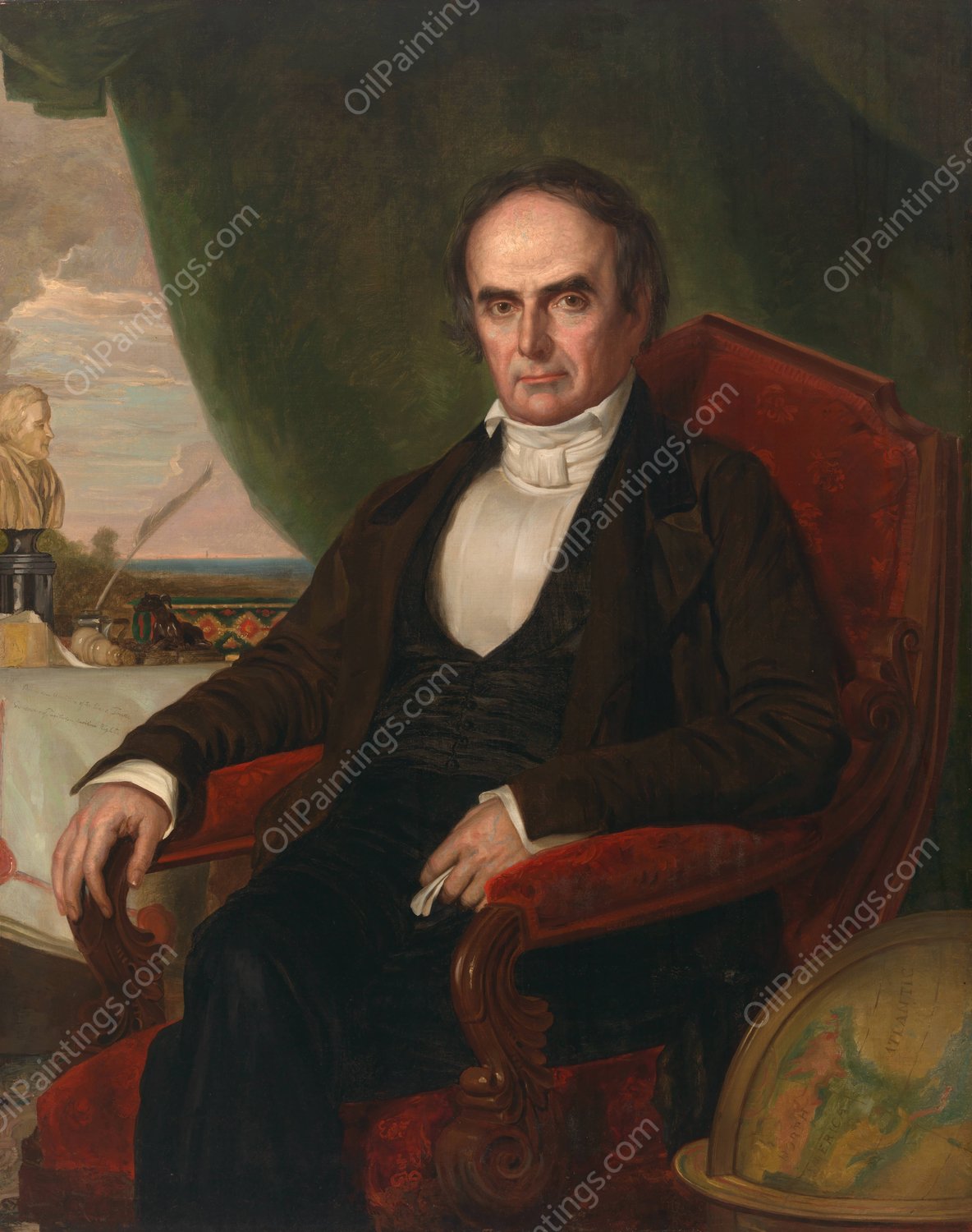 Daniel Webster  by George Peter Alexander Healy - Hand-Painted Oil Painting Reproduction