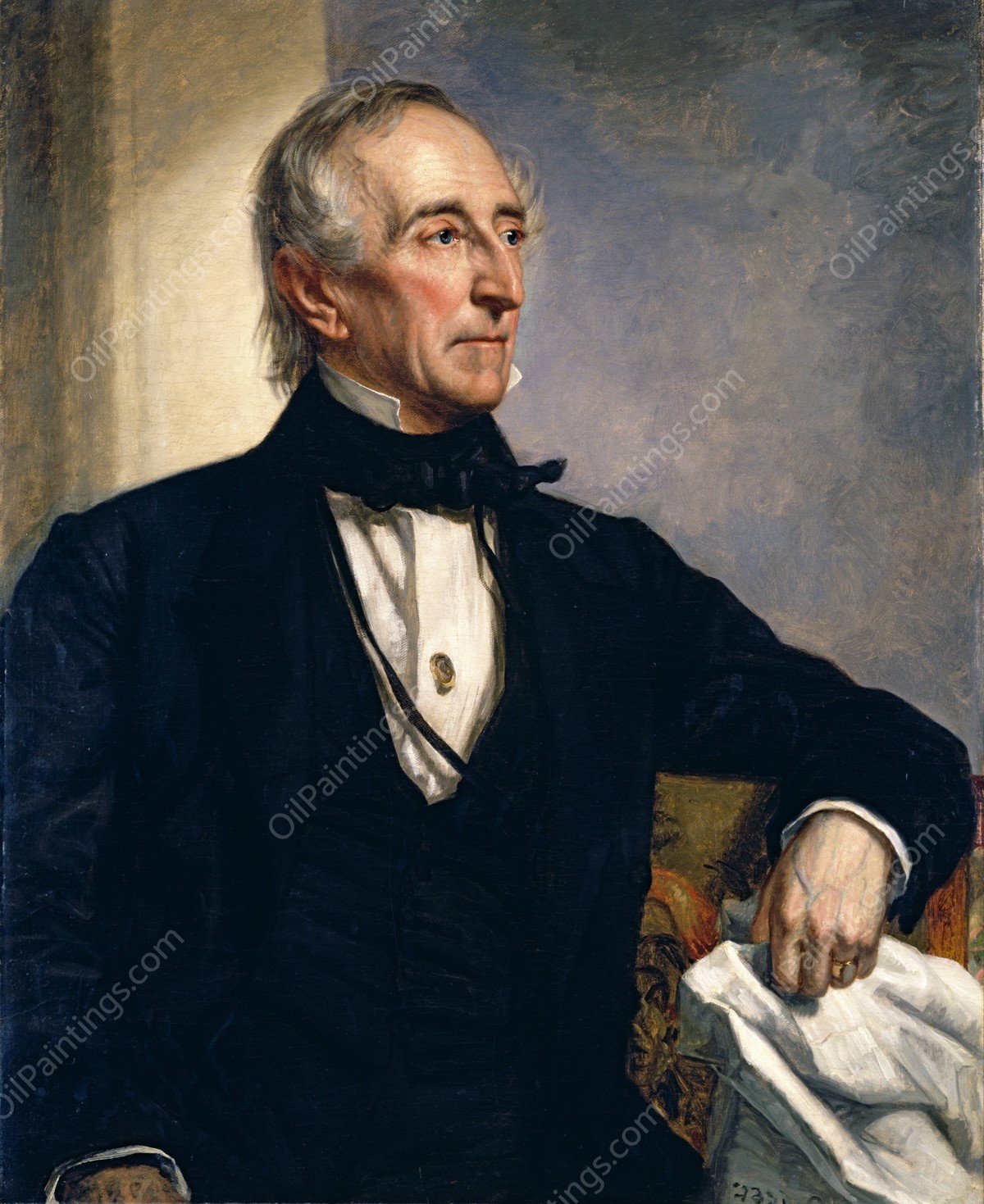 John Tyler  by George Peter Alexander Healy - Hand-Painted Oil Painting Reproduction