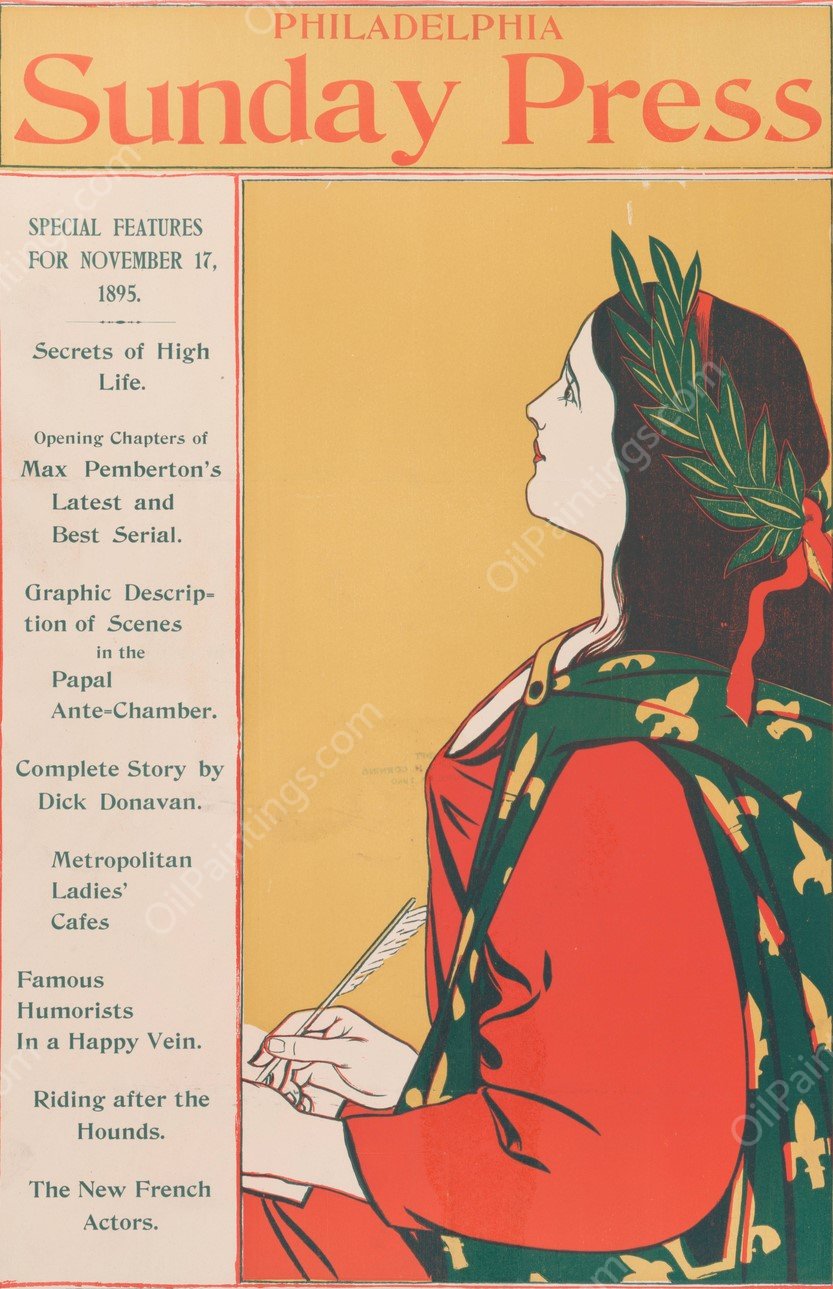 Special features, Nov. 17, 1895  by George Reiter Brill - Hand-Painted Oil Painting Reproduction