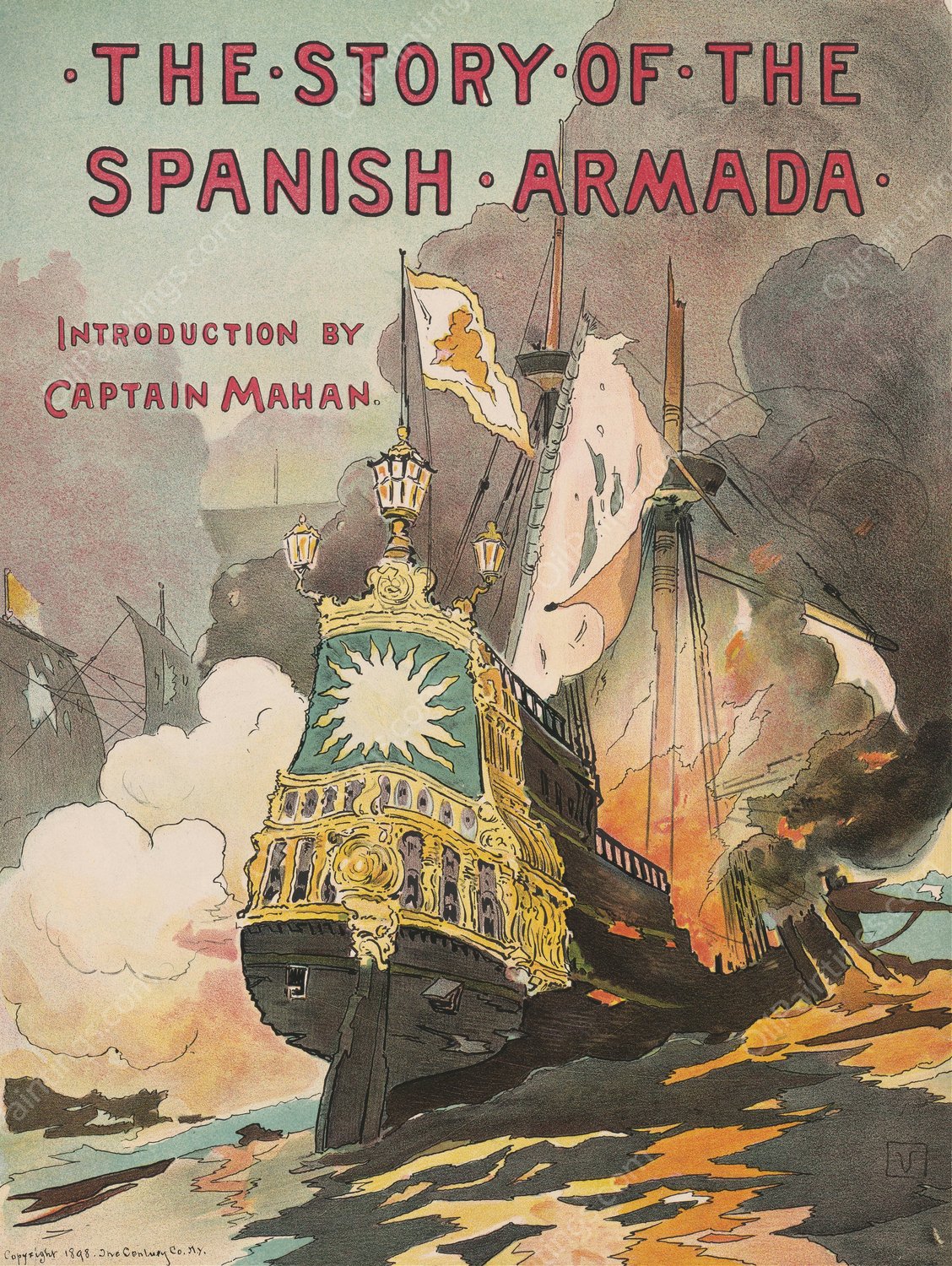 The story of the Spanish Armada  by George Varian - Hand-Painted Oil Painting Reproduction