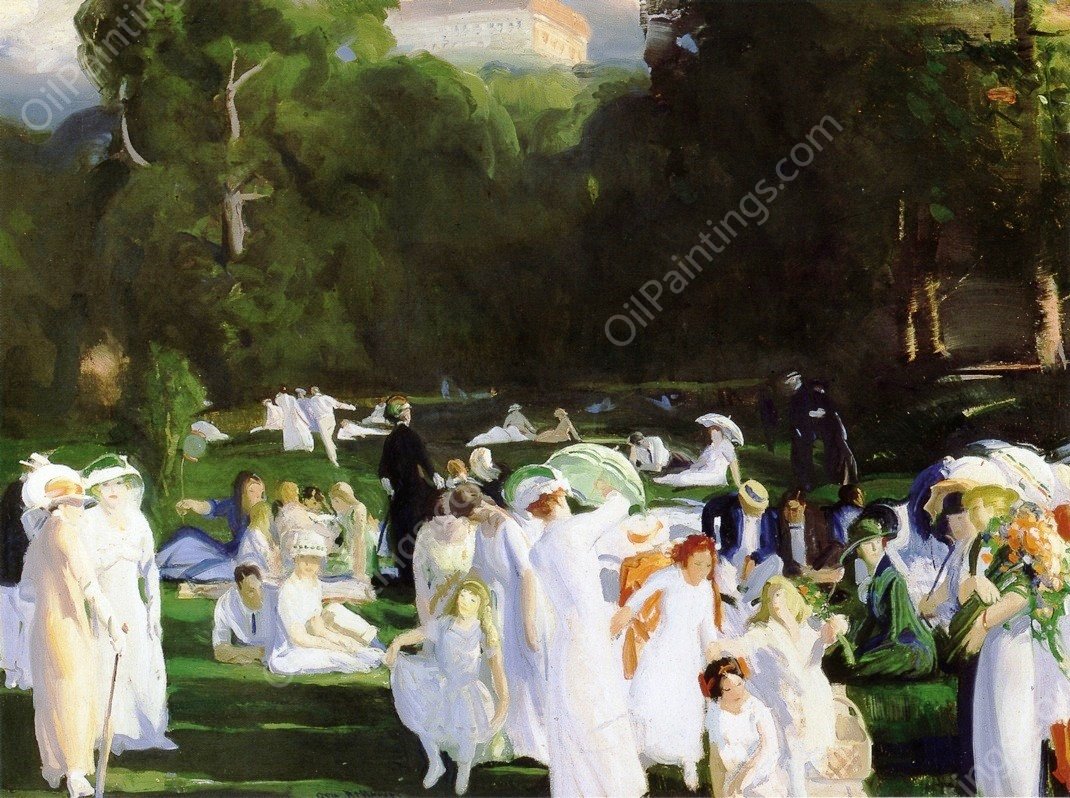 A Day in June by George Wesley Bellows - Hand-Painted Oil Painting Reproduction