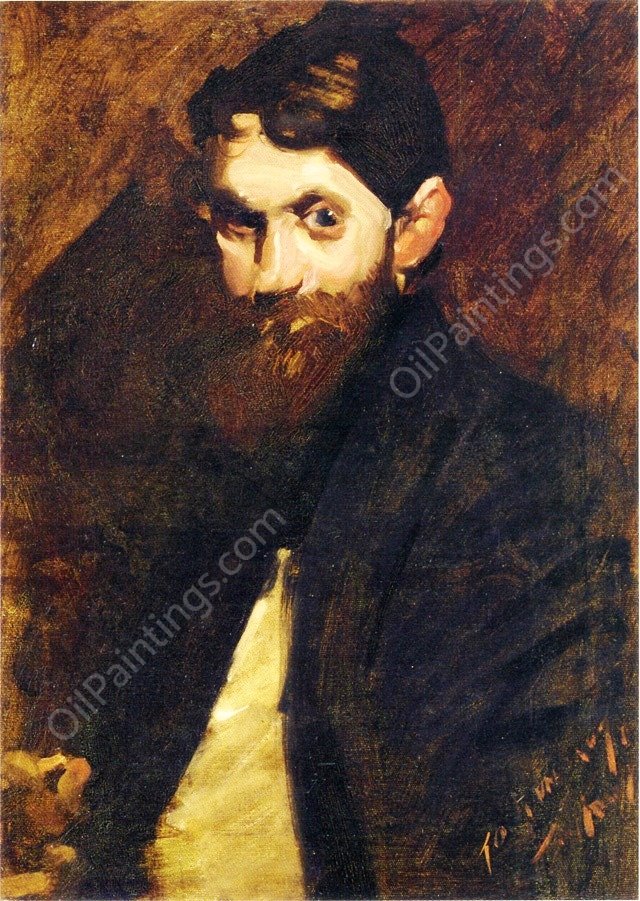August Lundberg by George Wesley Bellows - Hand-Painted Oil Painting Reproduction
