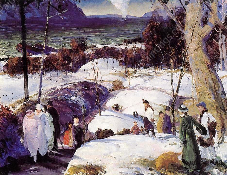 Easter Snow by George Wesley Bellows - Hand-Painted Oil Painting Reproduction