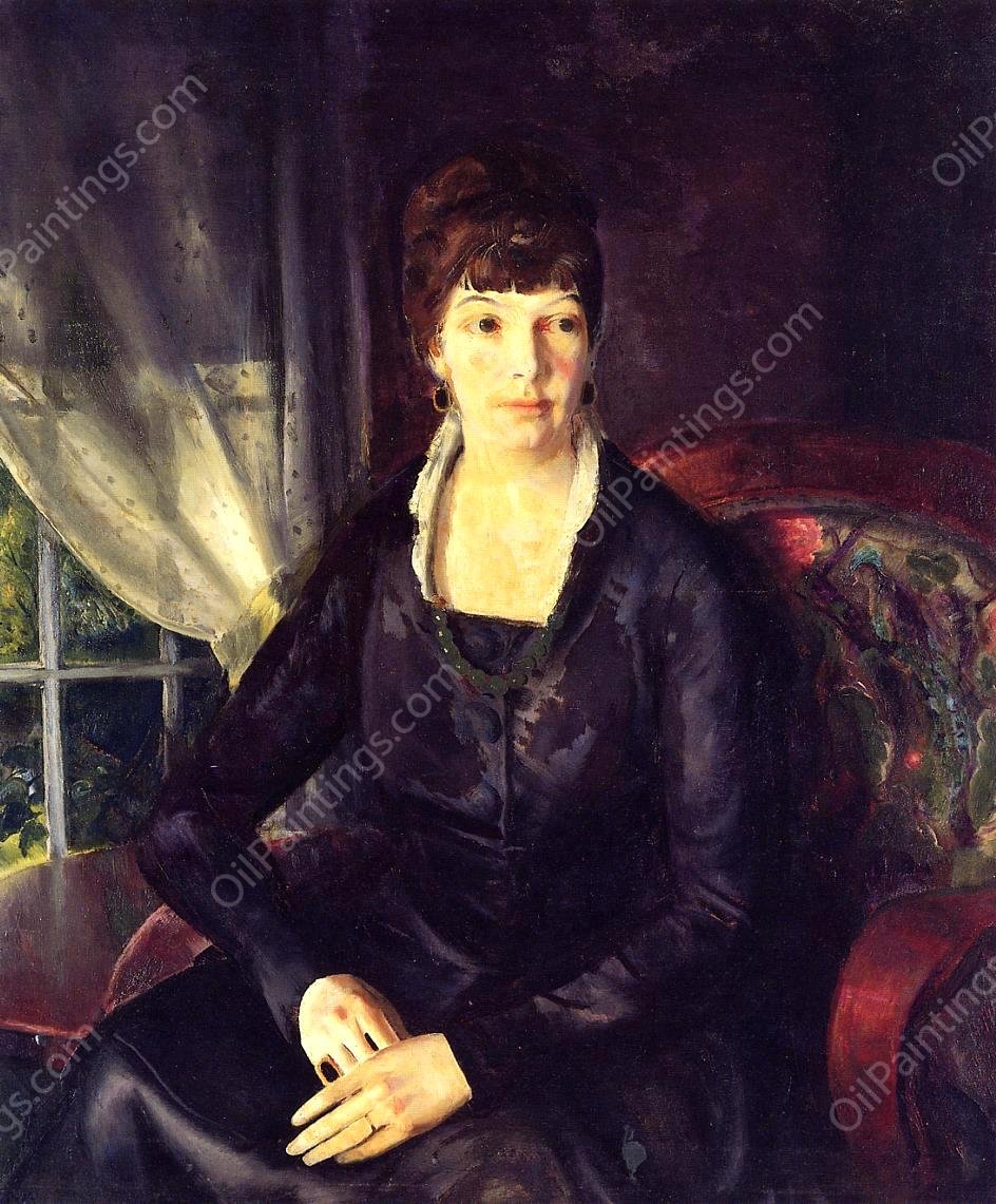 Emma at the Window by George Wesley Bellows - Hand-Painted Oil Painting Reproduction
