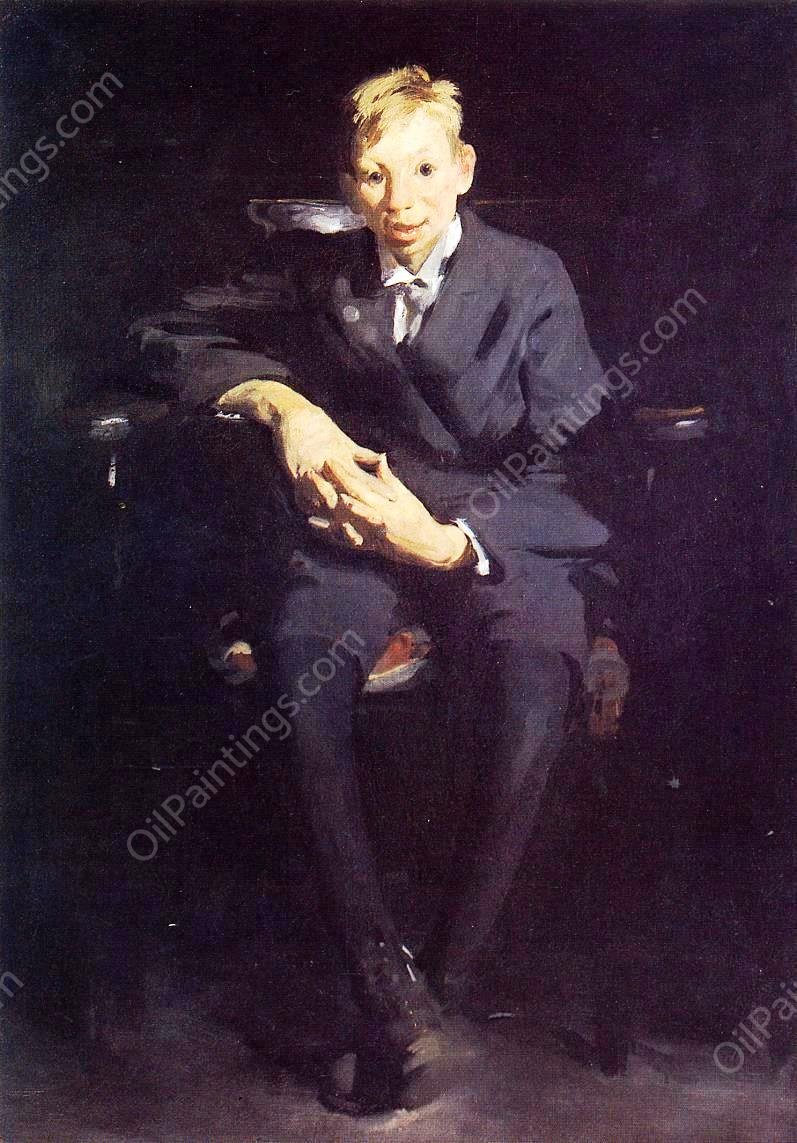 Frankie the Organ Boy by George Wesley Bellows - Hand-Painted Oil Painting Reproduction