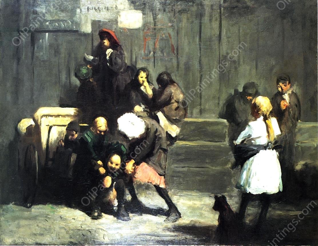 Kids by George Wesley Bellows - Hand-Painted Oil Painting Reproduction