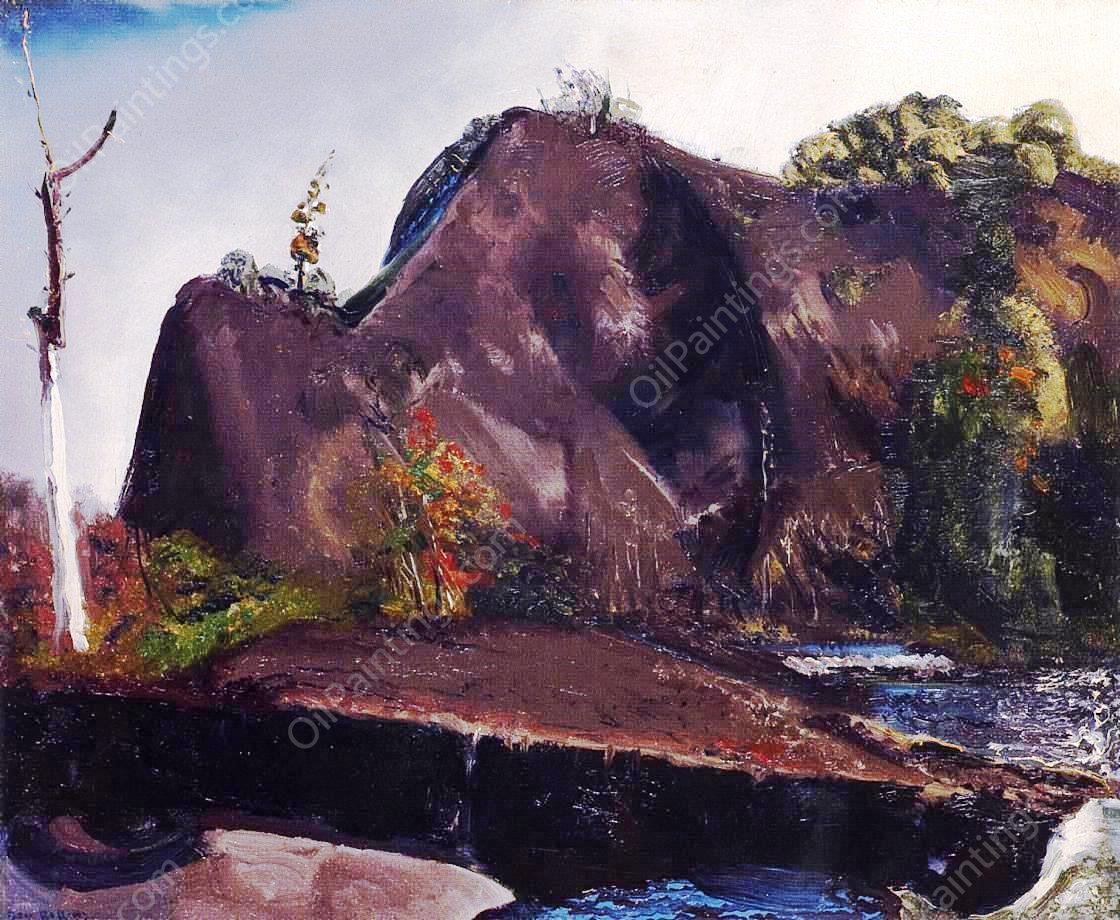 Old Canal, Eddyville by George Wesley Bellows - Hand-Painted Oil Painting Reproduction