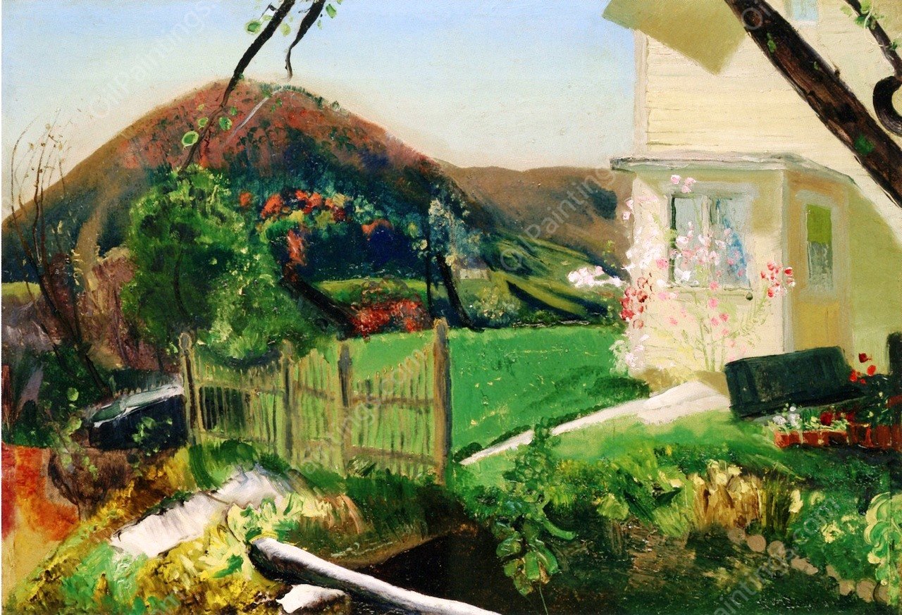 The Front Yard by George Wesley Bellows - Hand-Painted Oil Painting Reproduction