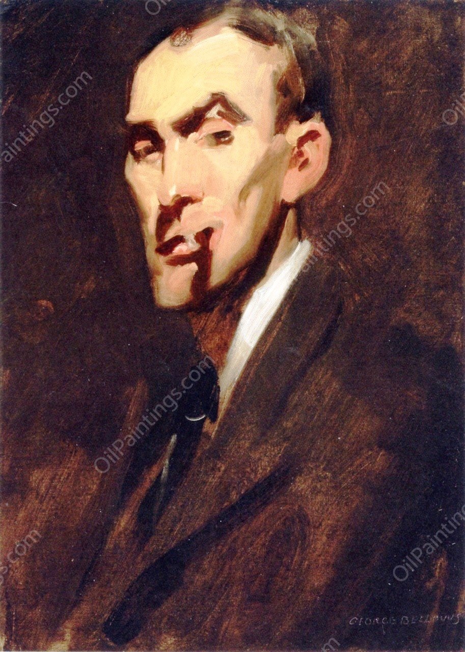 The Mastermind also known as Melvin F. Bragdon by George Wesley Bellows - Hand-Painted Oil Painting Reproduction