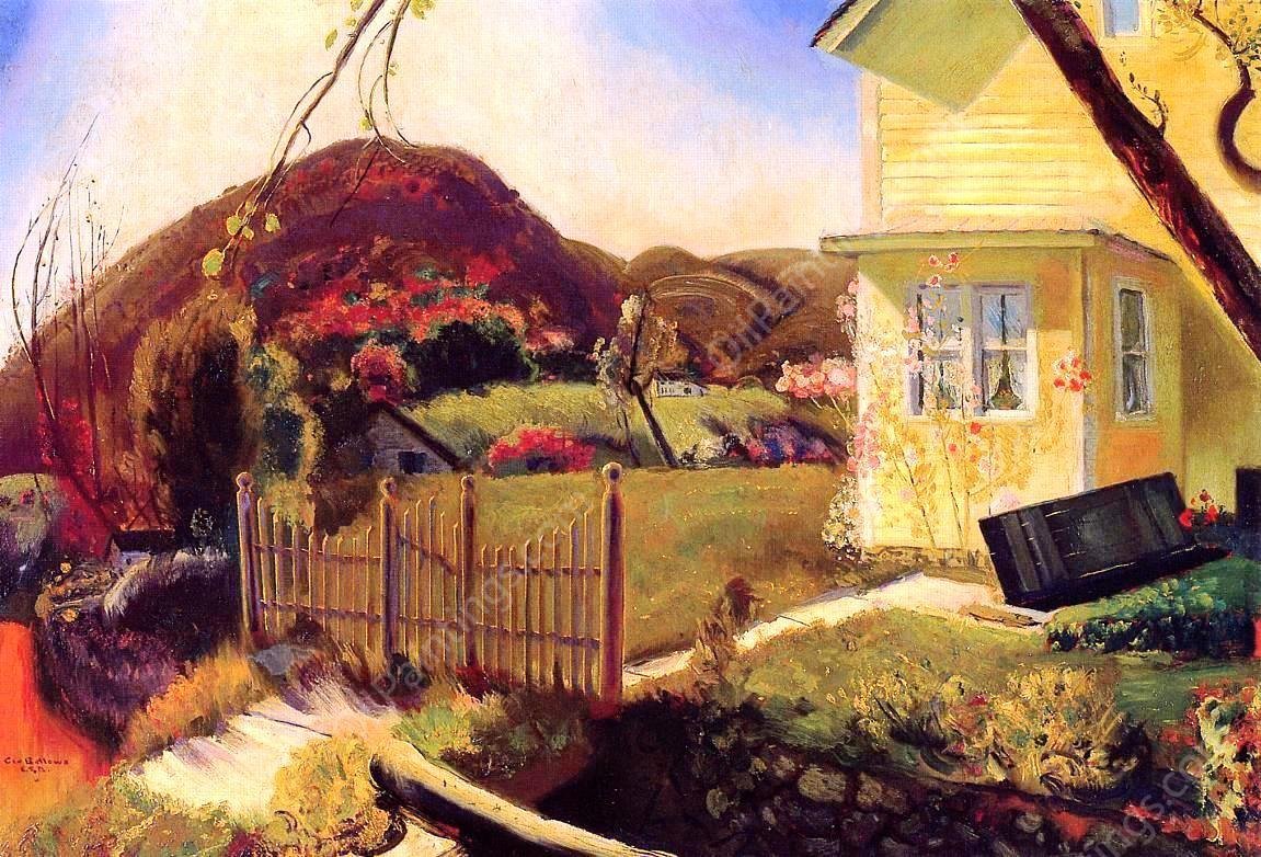 The Picket Fence by George Wesley Bellows - Hand-Painted Oil Painting Reproduction