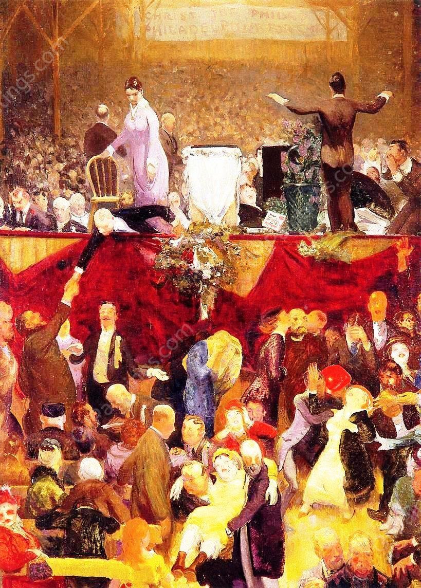 The Sawdust Trail by George Wesley Bellows - Hand-Painted Oil Painting Reproduction