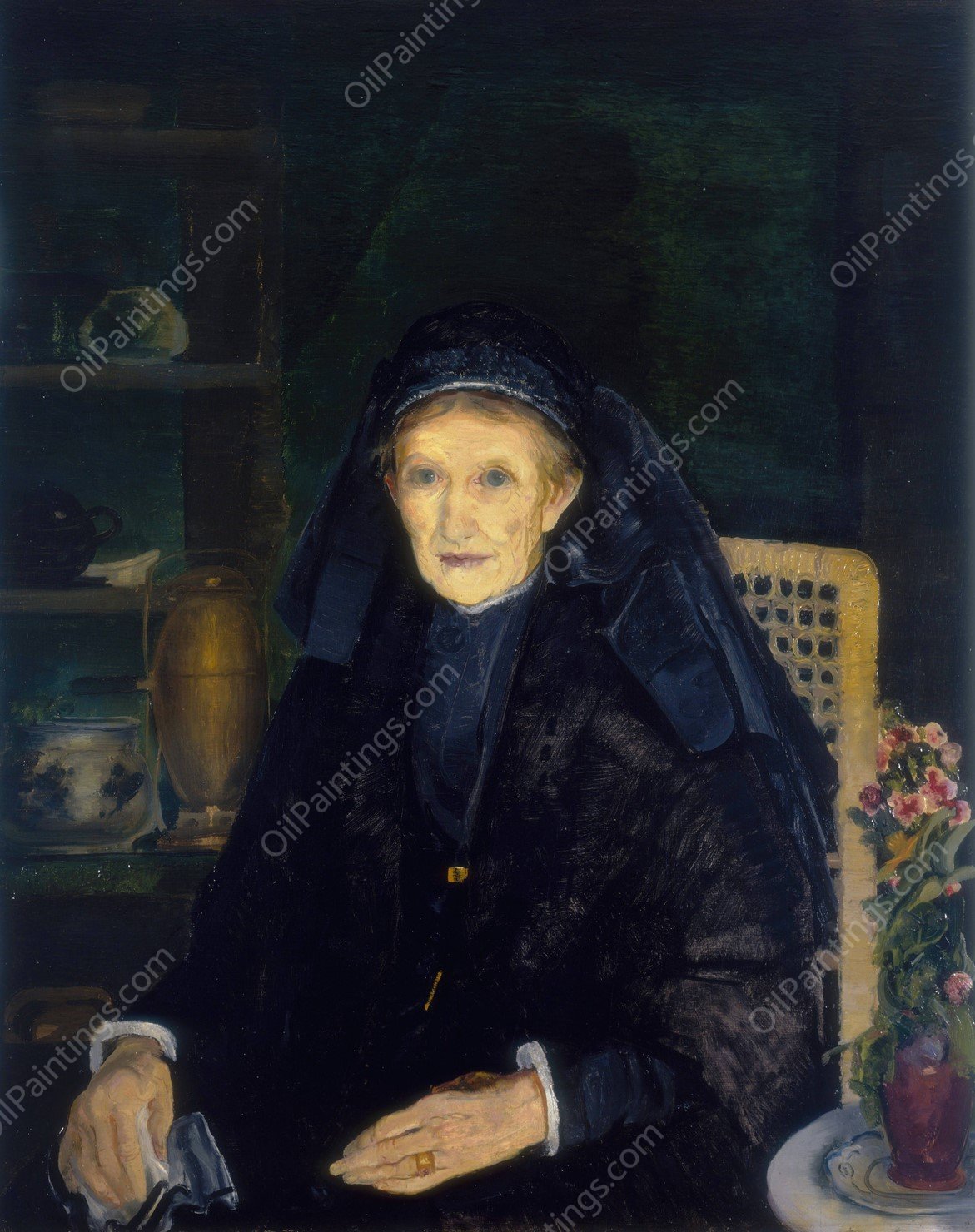 The Widow  by George Wesley Bellows - Hand-Painted Oil Painting Reproduction