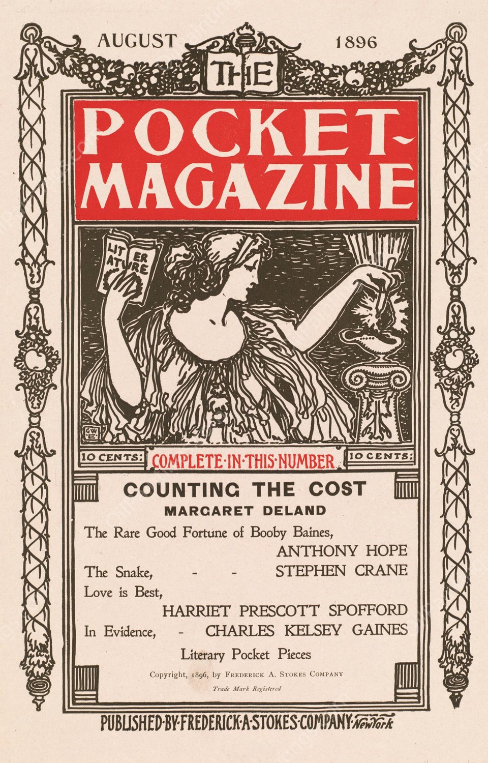 The pocket magazine, August 1896  by George Wharton Edwards - Hand-Painted Oil Painting Reproduction