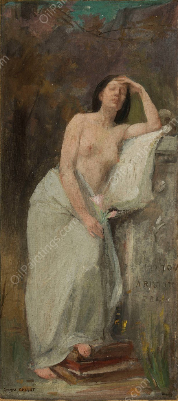 La philosophie  by Georges Callot - Hand-Painted Oil Painting Reproduction