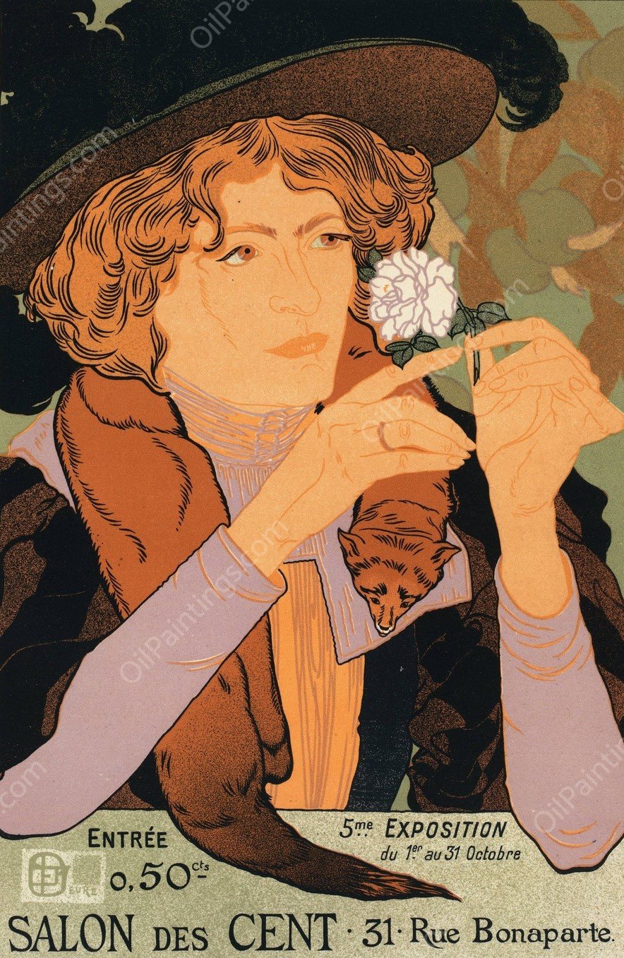5e Exposition D'art  by Georges De Feure - Hand-Painted Oil Painting Reproduction