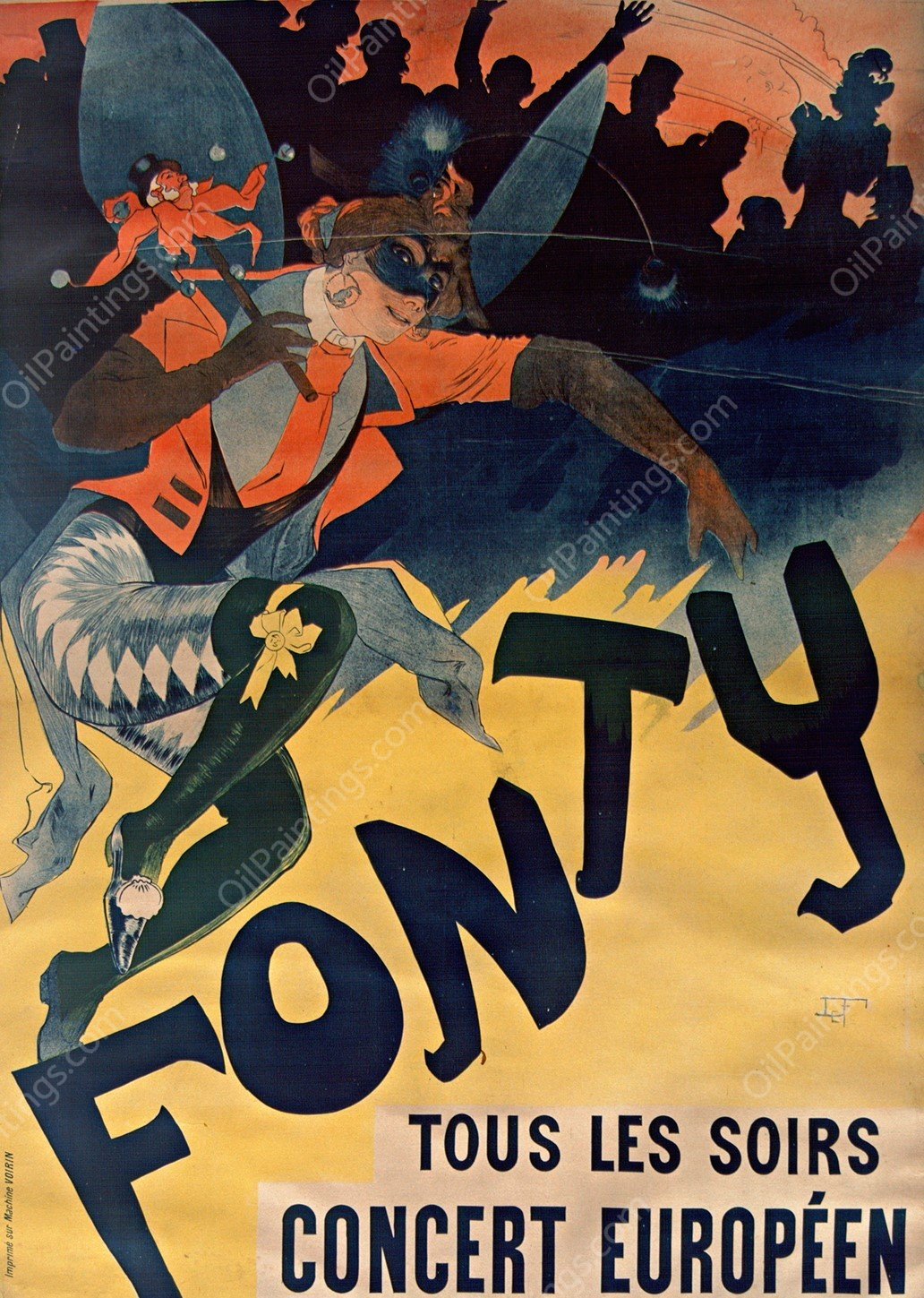 Fonty  by Georges De Feure - Hand-Painted Oil Painting Reproduction