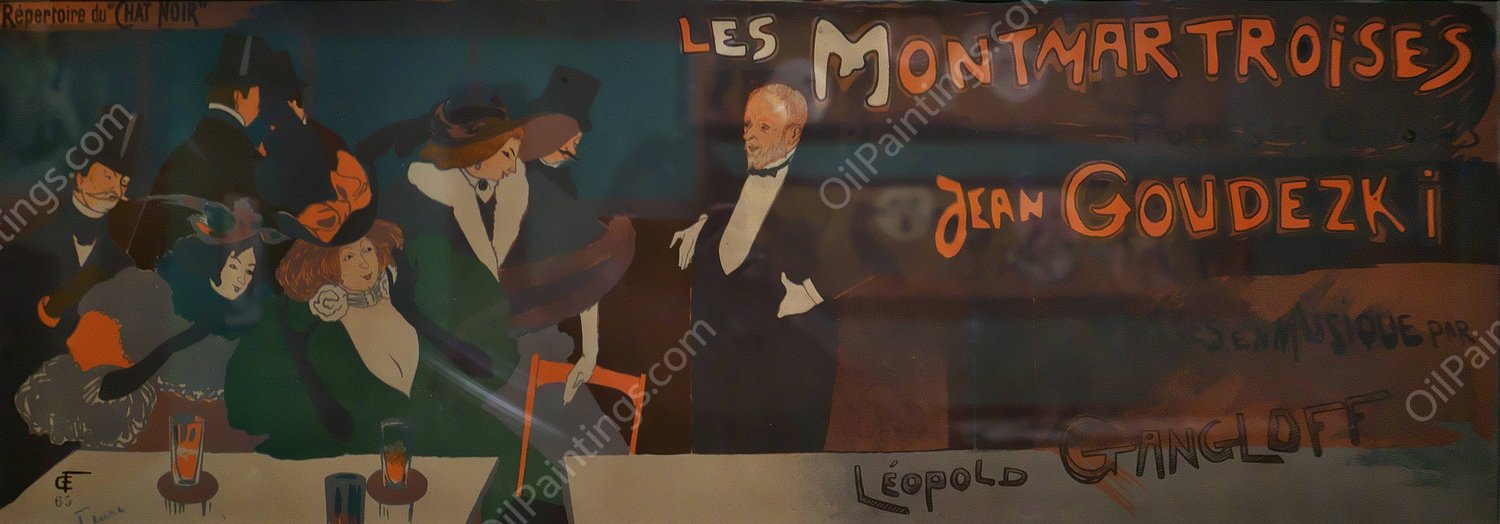 Les Montmartroises  by Georges De Feure - Hand-Painted Oil Painting Reproduction