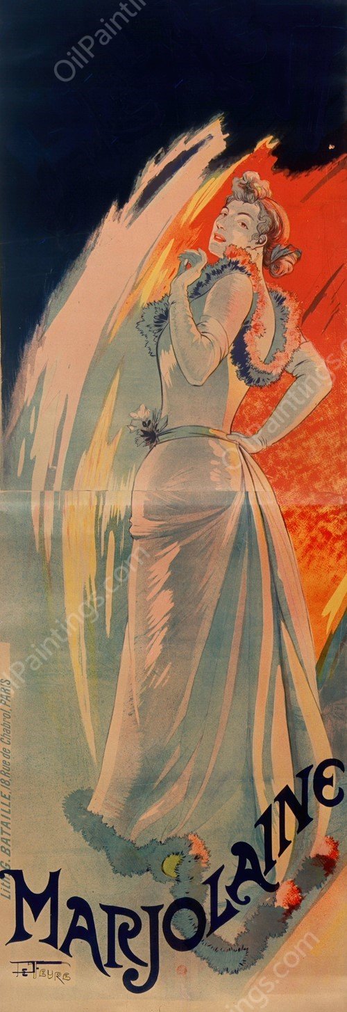 Marjolaine  by Georges De Feure - Hand-Painted Oil Painting Reproduction