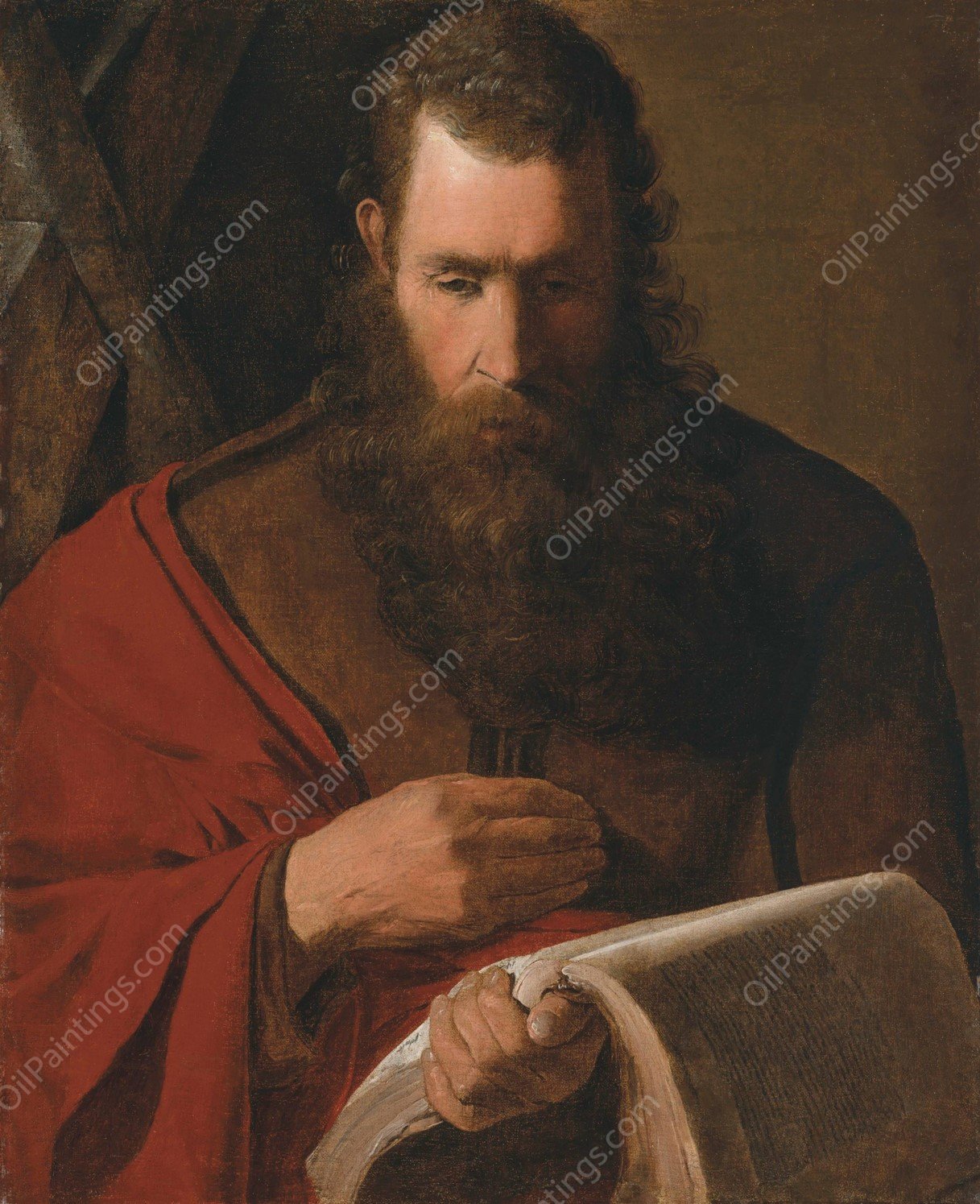 Saint Andrew by Georges De La Tour - Hand-Painted Oil Painting Reproduction