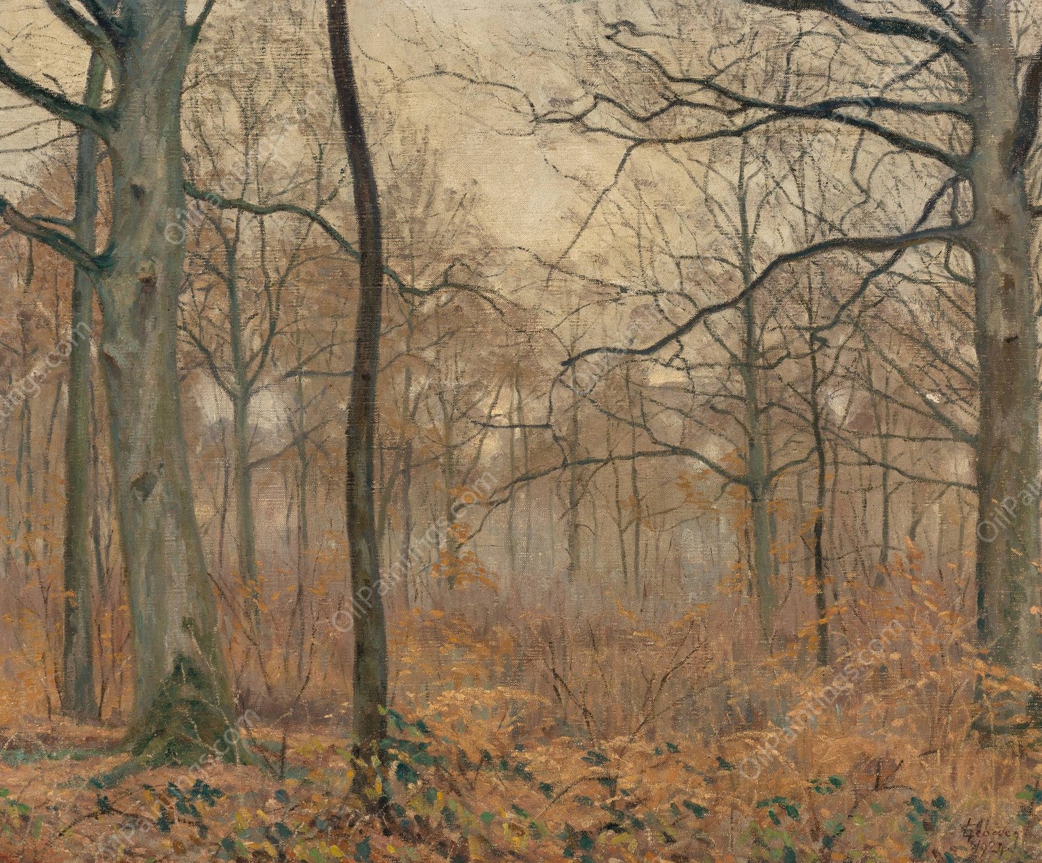 Conte de fees  by Georges Emile Lebacq - Hand-Painted Oil Painting Reproduction