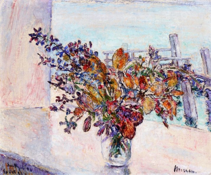 Bouquet of Dried Leaves by Georges Morren - Hand-Painted Oil Painting Reproduction