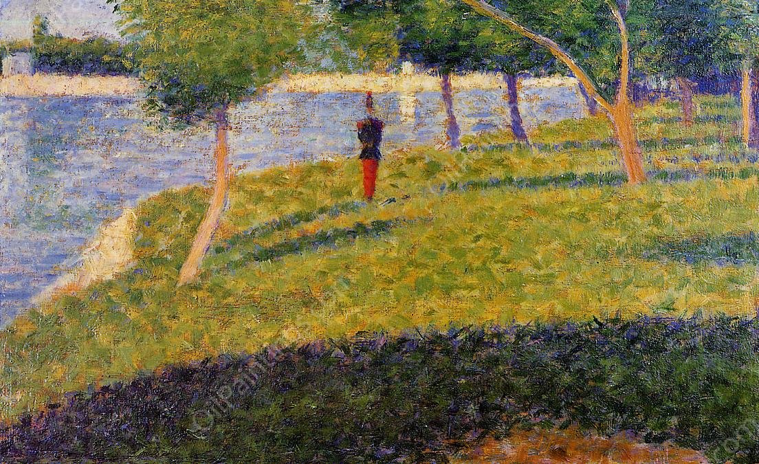 Cadet from Saint-Cyr by Georges Seurat - Hand-Painted Oil Painting Reproduction