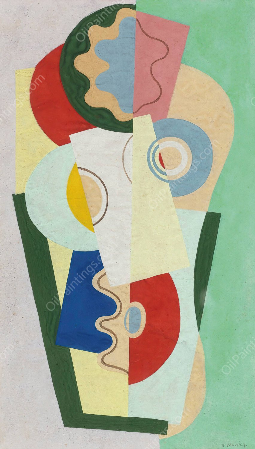 Bouquet de Fleurs by Georges Valmier - Hand-Painted Oil Painting Reproduction