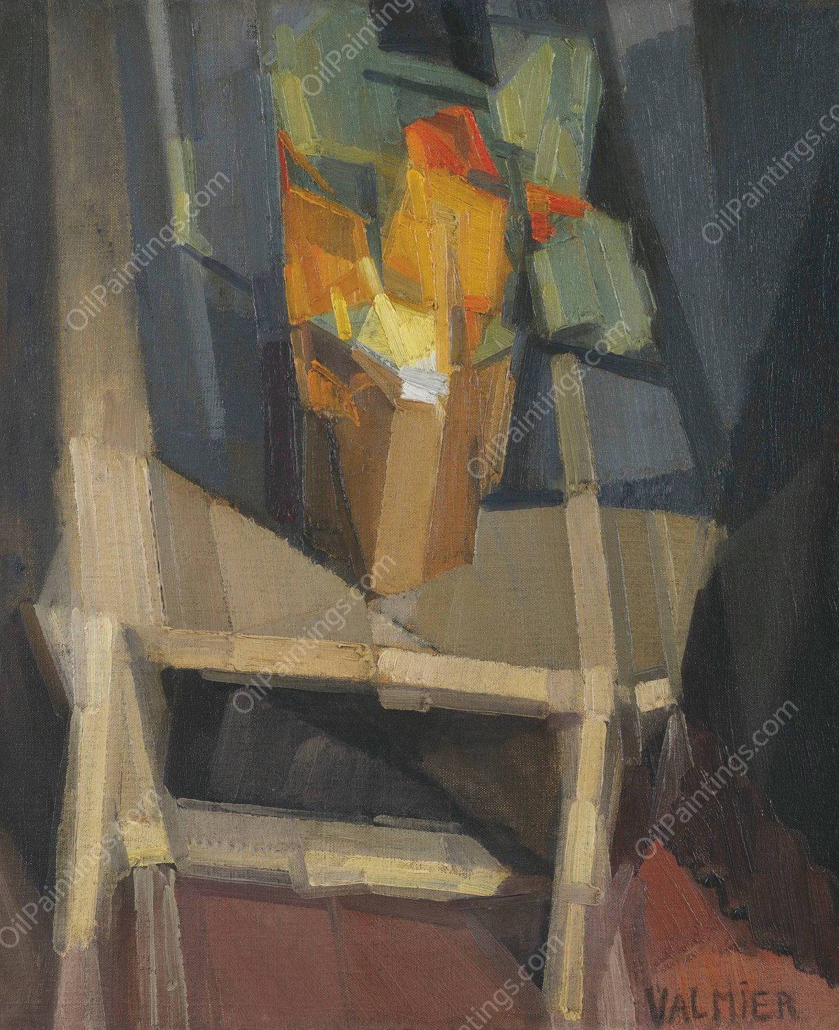 Nature morte sur une table  by Georges Valmier - Hand-Painted Oil Painting Reproduction