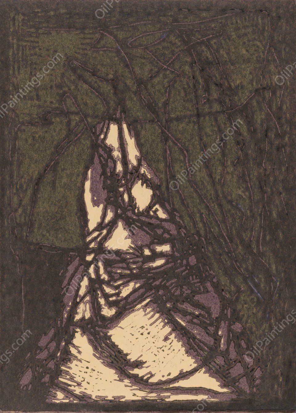 Lena  by Ger Ladage - Hand-Painted Oil Painting Reproduction