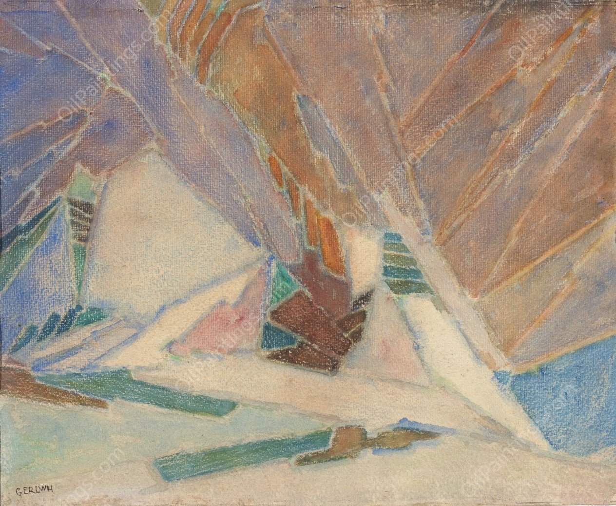 Titel onbekend  by Ger Ladage - Hand-Painted Oil Painting Reproduction