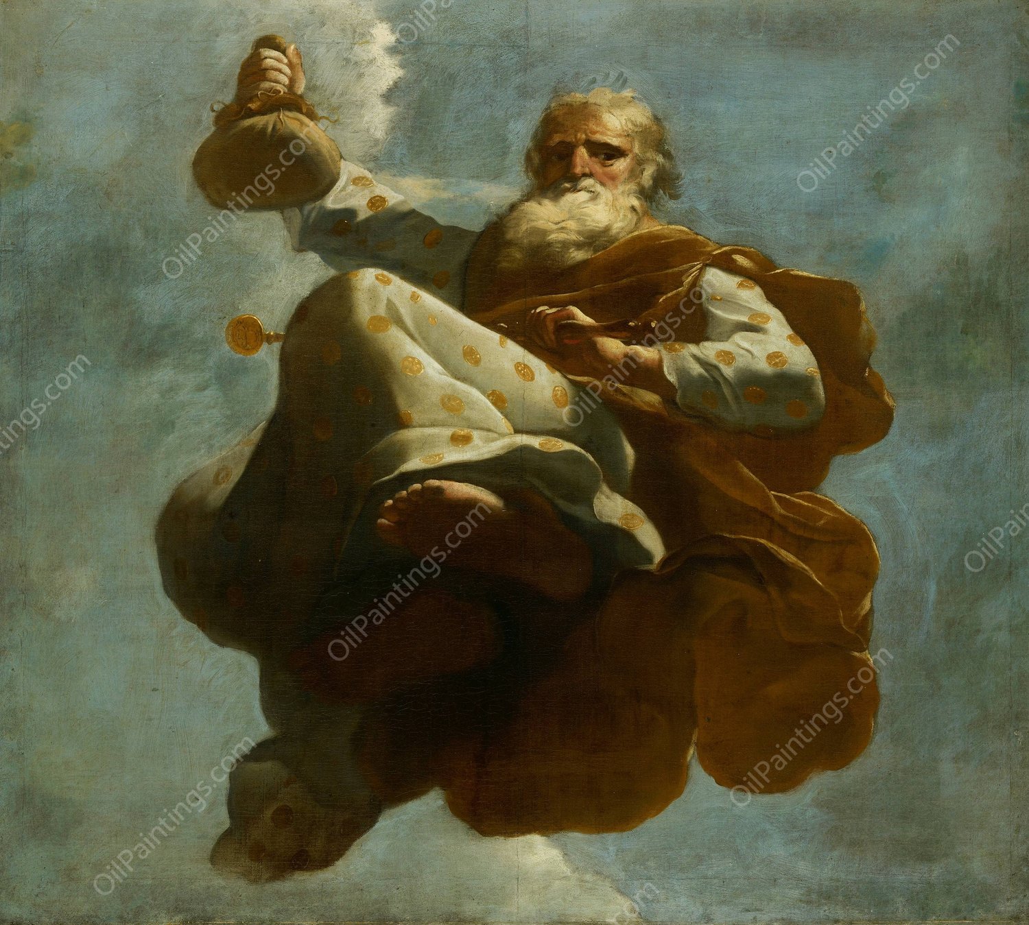 Plutus ; Allegorische voorstelling van de verzorging van leprozen en onnozelen  by Gerard De Lairesse - Hand-Painted Oil Painting Reproduction