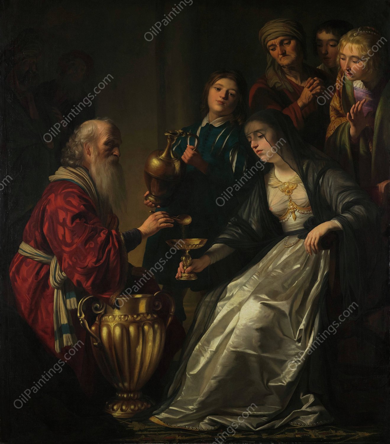 Artemisia  by Gerard Van Honthorst - Hand-Painted Oil Painting Reproduction