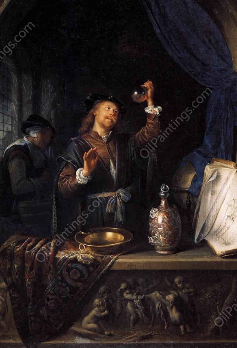 The Physician by Gerrit Dou - Hand-Painted Oil Painting Reproduction