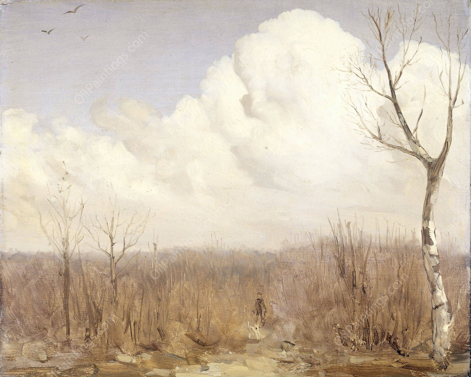 Autumn Day  by Gerrit Willem Dijsselhof - Hand-Painted Oil Painting Reproduction