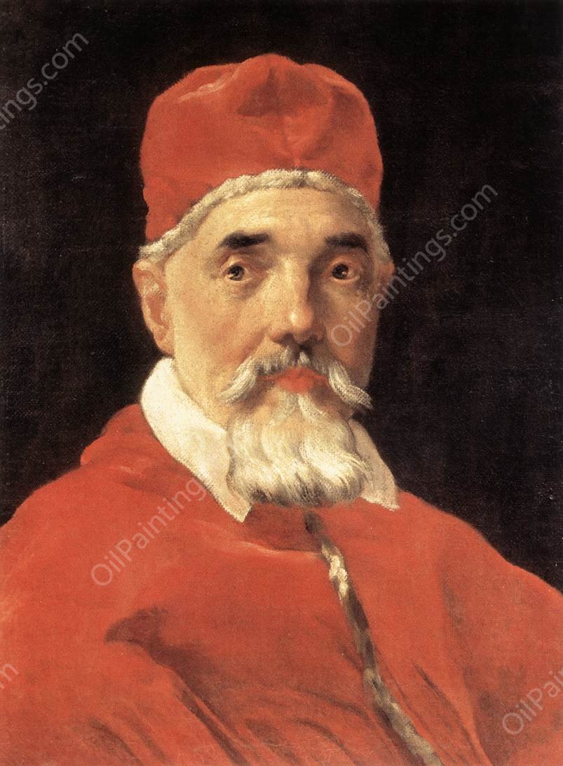 Pope Urban VIII by Gian Lorenzo Bernini - Hand-Painted Oil Painting Reproduction